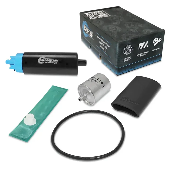 QFS OEM Replacement In-Tank EFI Fuel Pump w/ Tank Seal, Genuine Mahle Filter, Strainer, HFP-439-T47F