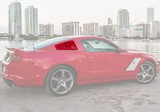Quarter Window Louvers For Mustang 2005-14 | #420093 | Roush