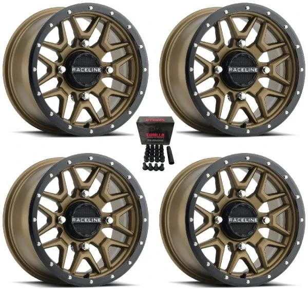 Raceline Krank ATV Wheels/Rims Bronze 14″ Sportsman 550 850 1000