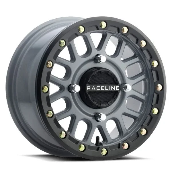 Raceline Podium Beadlock 15×6 ATV/UTV Wheel – Stealth Grey (4/156) +40mm