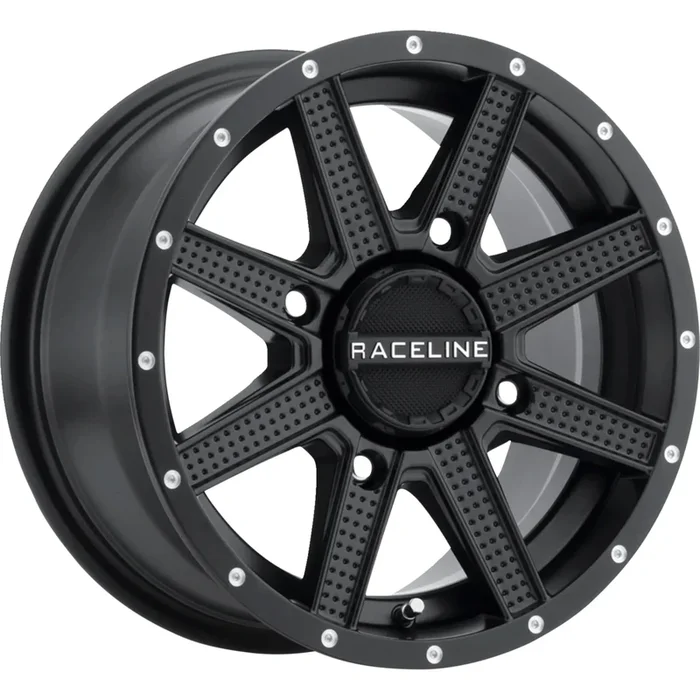 RACELINE WHEELS 0230-1482 A92B-47056-43 Hostage Wheel Wheel – Hostage – Front/Rear – Black – 14×7 – 4/156 – 4+3 (+5 mm)
