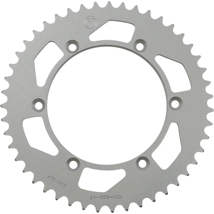 Rear Aluminum Sprocket Silver 47-Tooth For Beta/Gas Gas/Suzuki