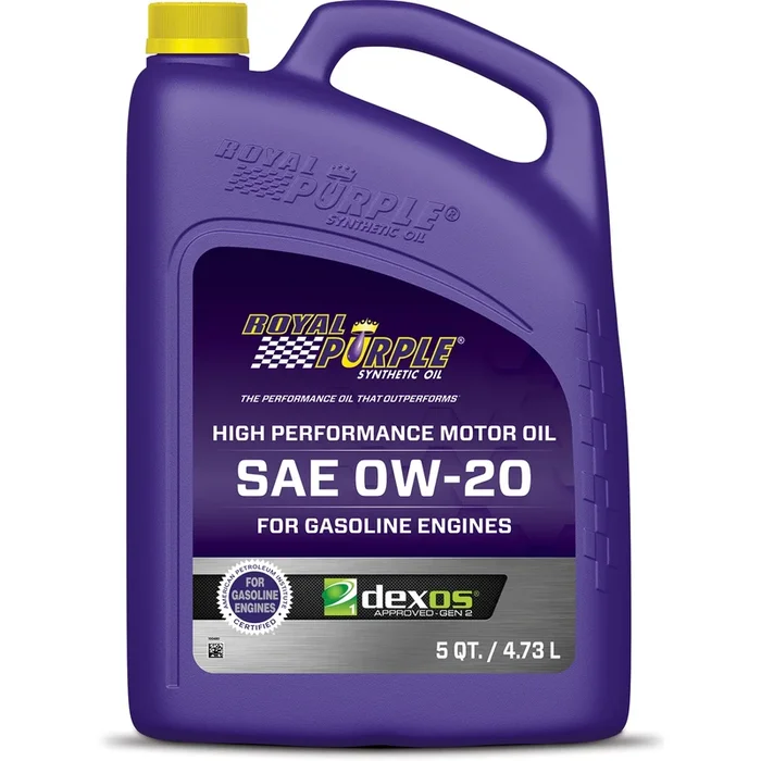 Royal Purple® High Performance Motor Oil – 0w20 – 5 Quart Bottle