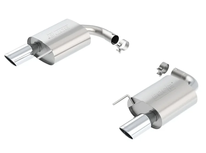 S-Type Axle-Back Exhaust (Polished) for Mustang 5.0L GT 2015-17 | #11887 | Borla