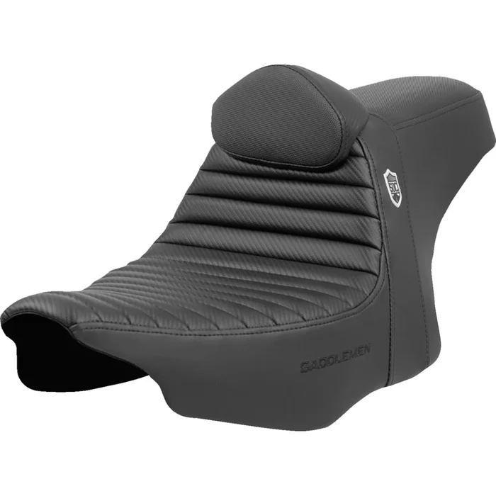 Saddlemen Pro Series SDC Performance Seat – Tuck-n-Roll – w/ Backrest SC82307TB