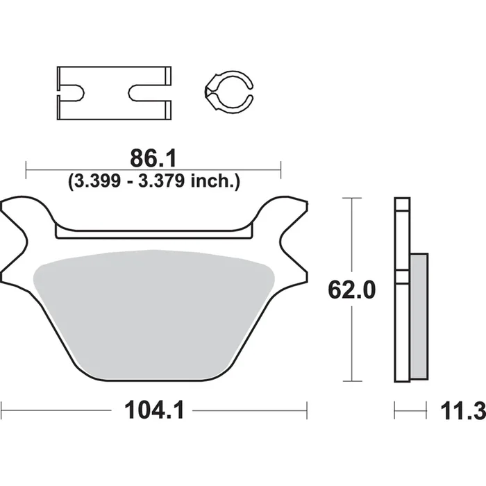 SBS Street Excel Brake Pads for Harley-Davidson [MPN: 669H.LS]