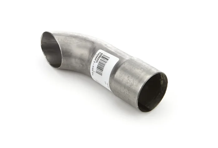 Schoenfeld Clamp-On / Weld-On Steel Exhaust Tip – 2-1/4 in Inlet – 2-1/4 in Outlet – Natural