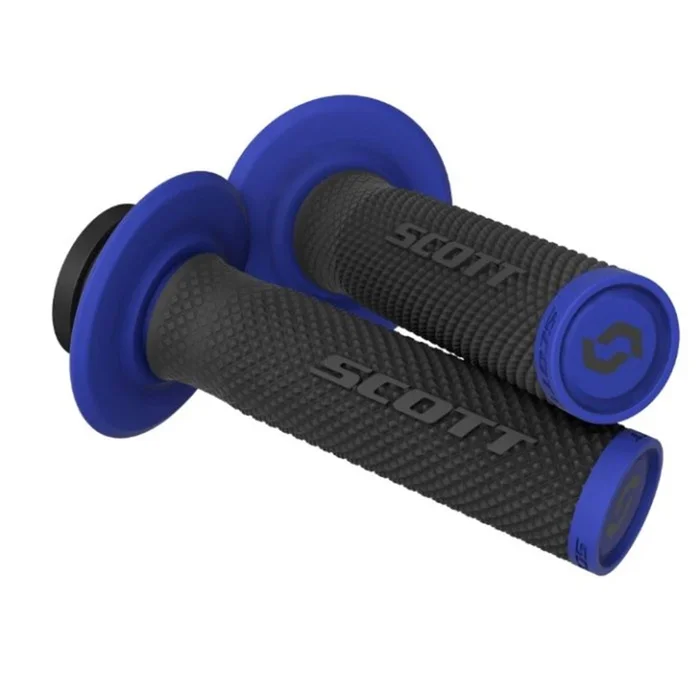 Scott SX II Lock-On Grips + Cam Set – Black/Blue – One Size 292452-1004222
