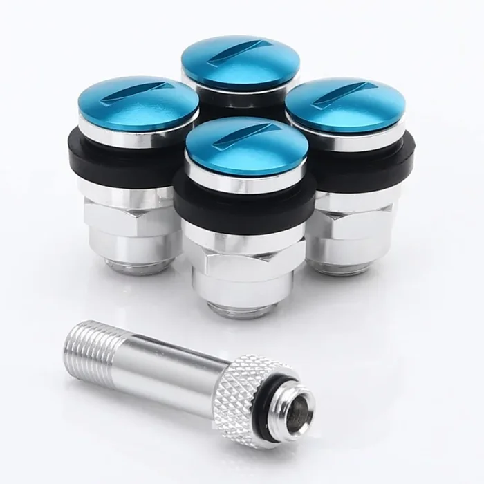 Set of Flat aluminum air valves JR v1 – BLUE