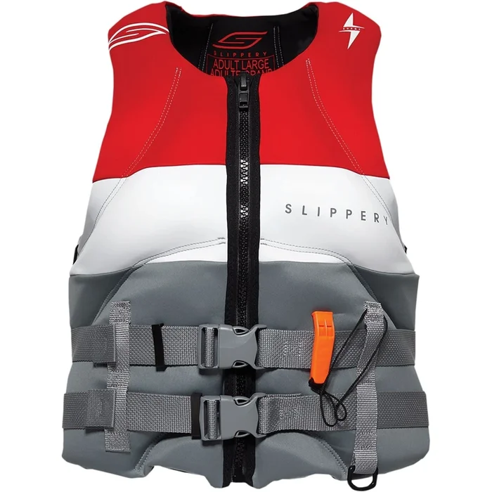 Slippery Surge Neo Life Vest – Charcoal/Red – Medium [MPN: 3240-0913]