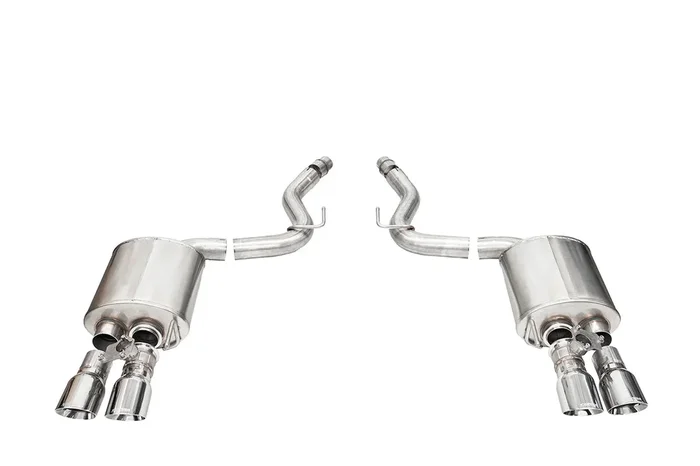 Sport Axle-Back Exhaust Chrome/Black Tips for Mustang GT 2024+ | #21261/#21262 | Corsa Performance