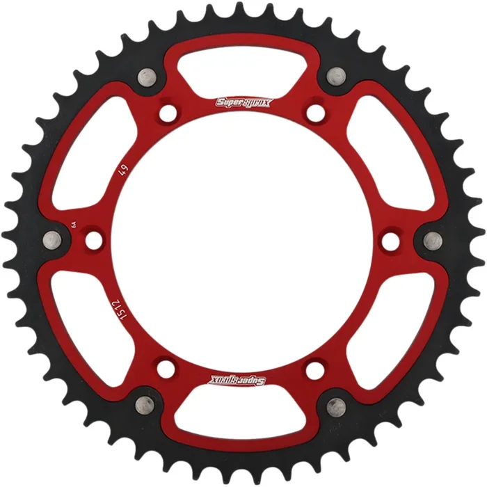 SUPERSPROX 1210-1953 RST-1512-49-RED Stealth Rear Sprocket 49-tooth – red – beta/husqvarna/sherco/suzuki