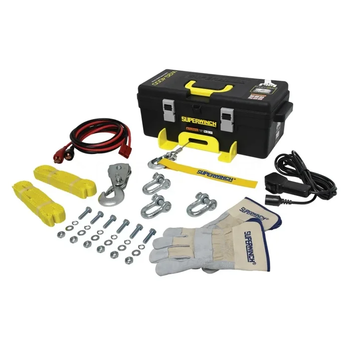Superwinch Winch2Go Winch – 4000 lb Capacity – Hawse Fairlead – 7/32 in x 40 ft Steel Rope – 12V