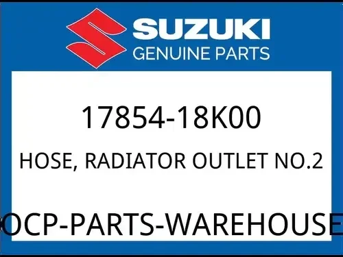 Suzuki OEM Part 17854-18K00 HOSE,RADIATOR OUTLET NO.2