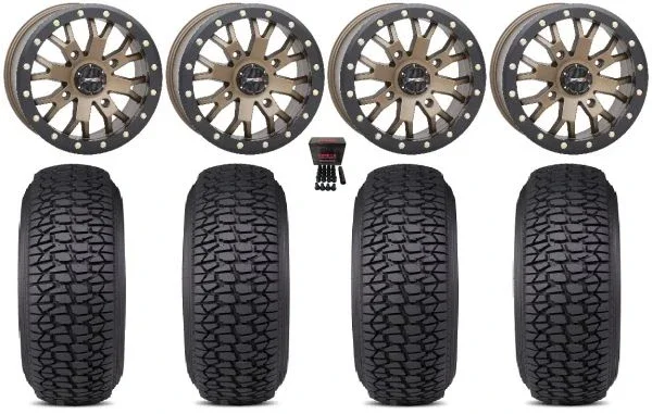 System 3 SB-4 14″ Wheels Br (6+1) 28″ Regulator 2 Tires Kawasaki Mule Pro FXT KRX / Yamaha Wolverine RMAX / YXZ 2019+