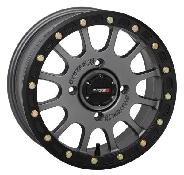 System 3 SB-5 Beadlock 15×7 ATV/UTV Wheel – Gunmetal (4/156) 5+2 [15S3-5656]