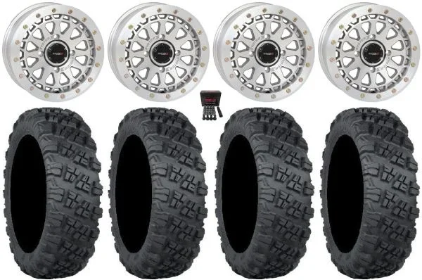 System 3 SB-6 15″ Wheels Mh (6+1) 32″ Versa Cross V3 Tires Kawasaki Mule Pro FXT KRX / Yamaha Wolverine RMAX / YXZ 2019+