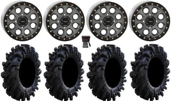 System 3 SB-7 14″ Wheels Ti (4+3) 26.5″ Intimidator Tires Polaris Sportsman / RZR / Ranger