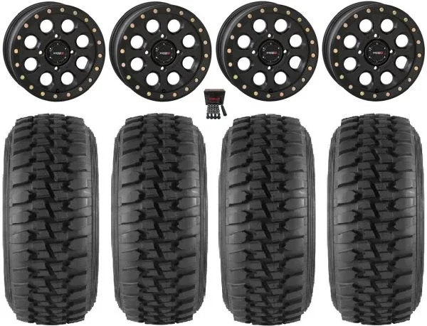 System 3 SB-7 15″ Wheels Black (5+2) 30″ Desert Series Tires Can-Am Maverick X3 / Honda Pioneer 1000 / Talon