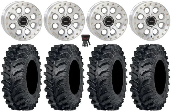 System 3 SB-7 15″ Wheels Mh (6+1) 32″ MT911 Tires Kawasaki Mule Pro FXT KRX / Yamaha Wolverine RMAX / YXZ 2019+