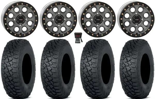 System 3 SB-7 15″ Wheels Ti (6+1) 35″ Tenacity XNR Tires Polaris Sportsman / RZR / Ranger
