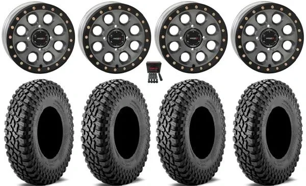 System 3 SB-7 15″ Wheels Titanium (6+1) 35″ Incursion A/T Tires Polaris RZR XP 1000 / PRO XP / Ranger XP 900/1000