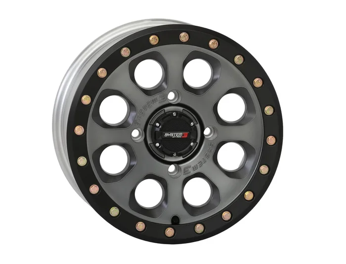 SYSTEM 3 SB7 BL WHEEL 15X7 5+2 (+38MM) 4/156 MATTE TITANIUM