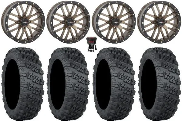 System 3 ST-3 Bronze 20″ Wheels 33″ Versa Cross V3 Tires Polaris RZR XP 1000 / PRO XP / Ranger XP 900/1000