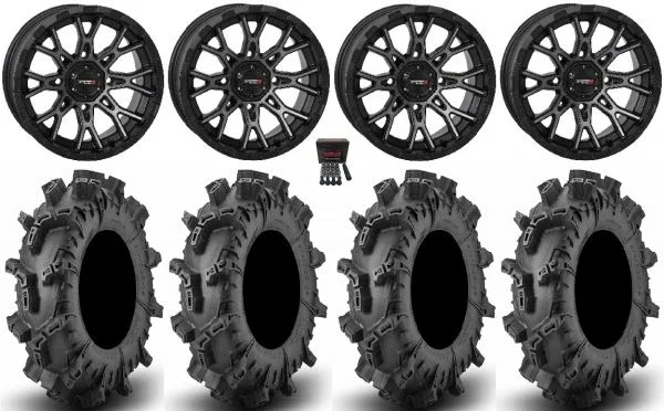 System 3 ST-6 14″ Wheels Dark Tint 30″ Terminator Max Tires Can-Am Maverick X3 / Honda Pioneer 1000 / Talon