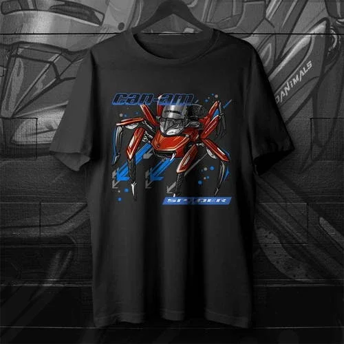 T-Shirt Can-Am F3 Limited Magma Red (Dark), Motorcycle Tee for Riders