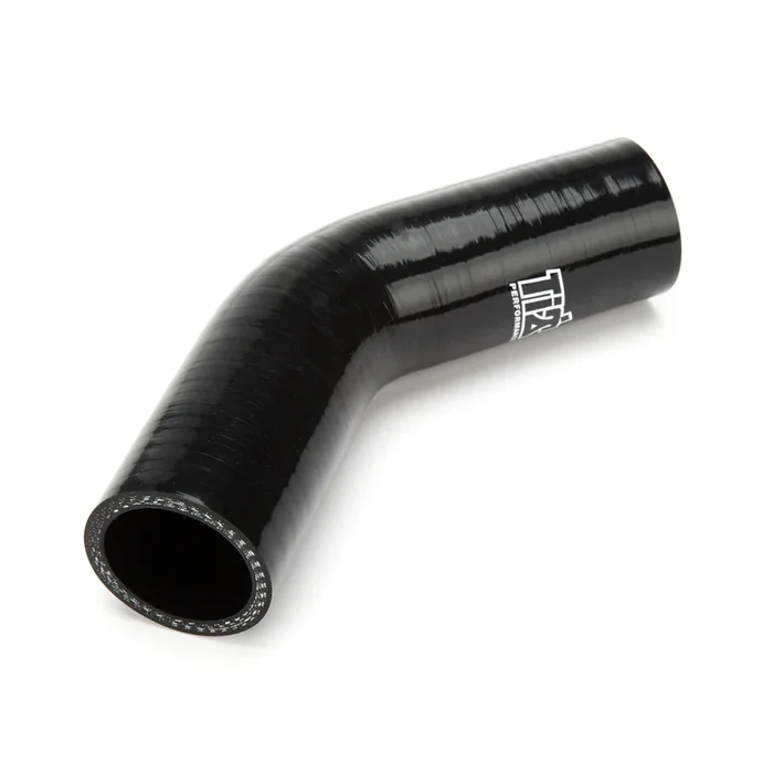Ti22 Lower Radiator Hose – 45 Degree Bend – 1-1/2 in ID – Black – Sprint Car