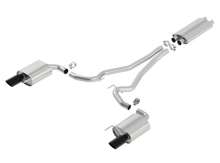 Touring EC Cat-Back Exhaust for Mustang 5.0L GT 2015-17 | #1014040BC | Borla