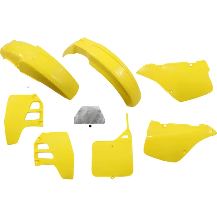 UFO 1403-2561 SUKIT398-999 Replacement Plastic Body Kit Body Kit – Yellow – Suzuki – RM 250