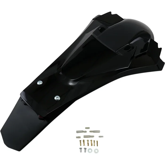 UFO 1403-2666 HU03388001 Enduro Rear Fender with light – black