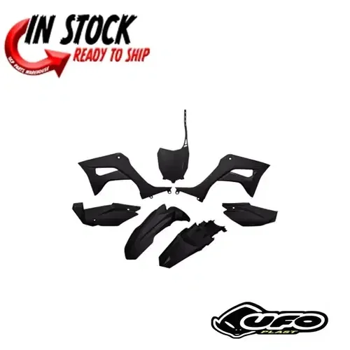 UFO FULL BODY REPLACEMENT FENDER KIT HONDA 2019-2024 CRF110F BLACK HOKIT124-001