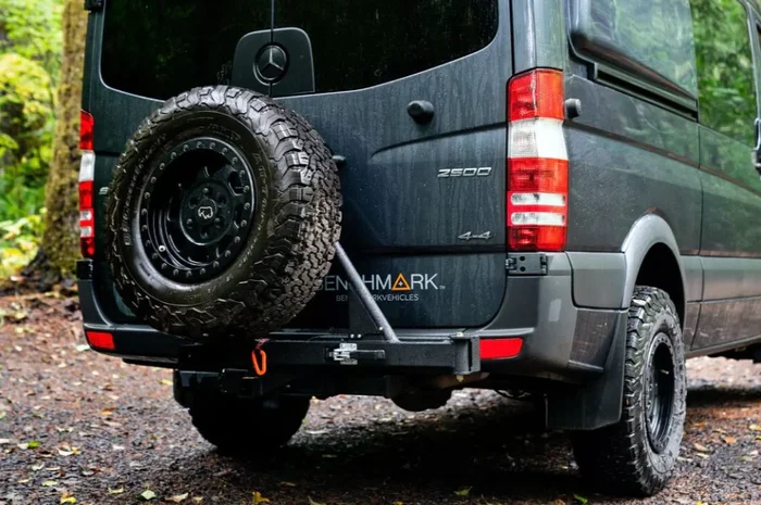 UltraSwing Mega-Fit Spare Tire Hitch Mount – 8 Lug, 2 ” Hitch by RiG’d Supply