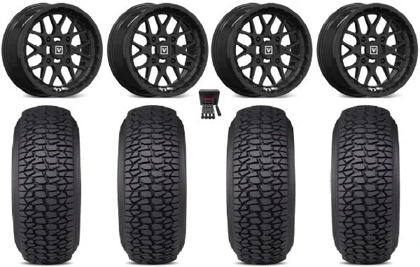 Valor V03 15″ Wheels Black 32″ Regulator 2 Tires Polaris RZR XP 1000 / PRO XP / Ranger XP 900/1000