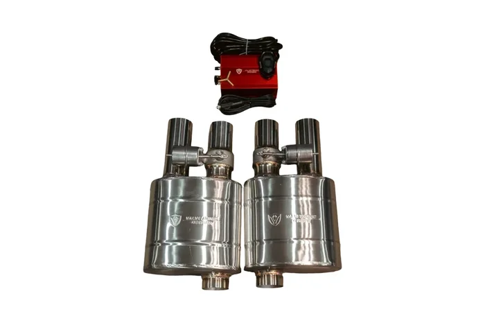 Valvetronic Universal Fitment Universal Fitment Muffler UVM.63MM.DUALOUT.X2