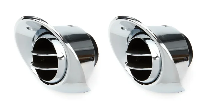 Vintage Air Astro In Dash Round Louver Kit – Chrome – GM F-Body 1967-68 (Pair)