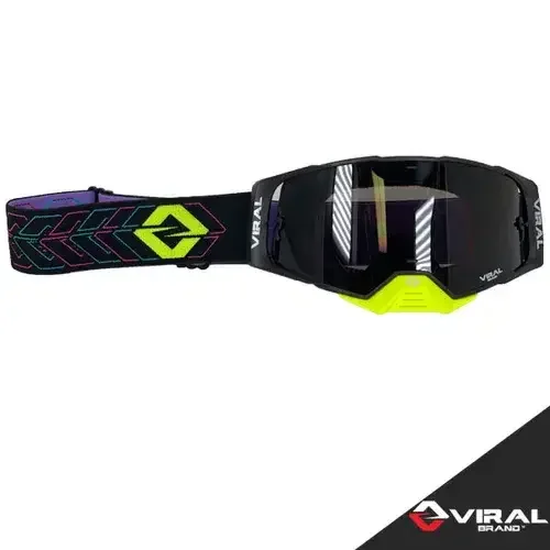 Viral Brand – Goggles, Works Series, Frame: Black/Neon, Lens: Smoke