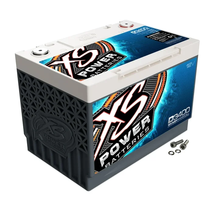 XS Power Battery D-Series Battery AGM 12V 1000 Cranking Amps – Top Post Screw ” Terminals