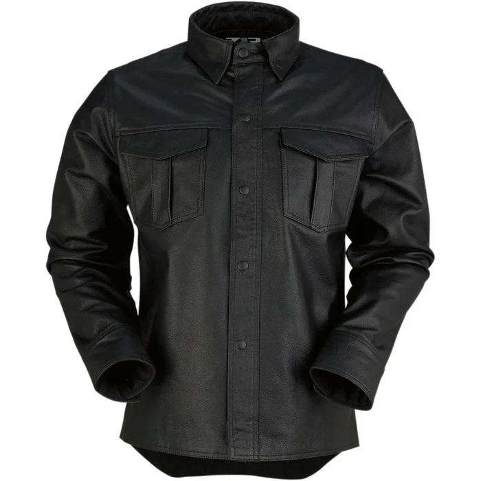 Z1R Motz Leather Shirt – Black – 3X-Large 2810-3398